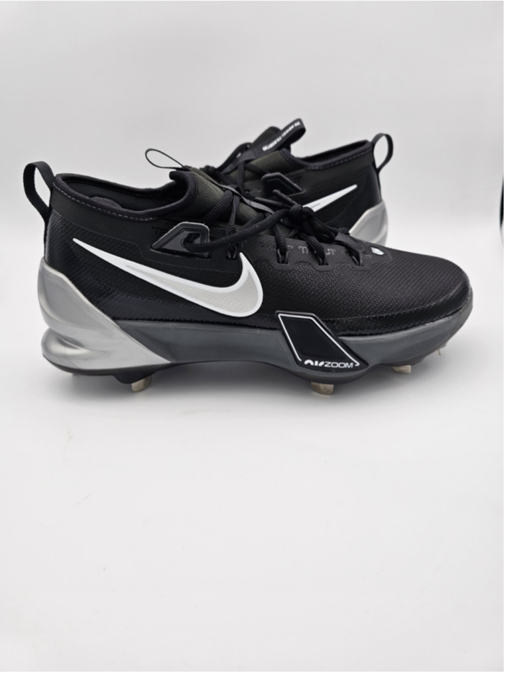 Nike Force Zoom Trout 9 Elite Metal Baseball Cleats Black FB2906-003 Men's 7.5